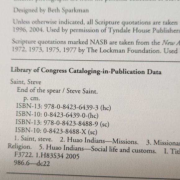 End of the Spear Book - Picture 5 of 10